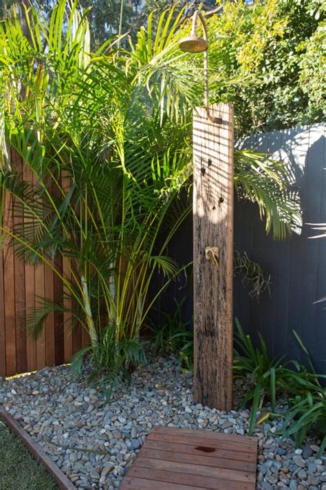 diy outdoor shower pan 50 impressive outdoor shower ideas and designs renoguide australian