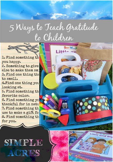 5 Ways To Teach Gratitude To Children Simple Acres Blog