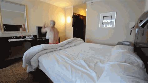 Tied Naked To Bed GIF