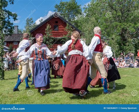 Midsummer Day Celebration In Sweden Editorial Photo Image Of