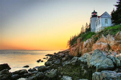 Maine Sunset On Mt Desert Island Outside Acadia National Flickr