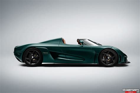 2 Green Koenigsegg Regera Side View Sssupersports