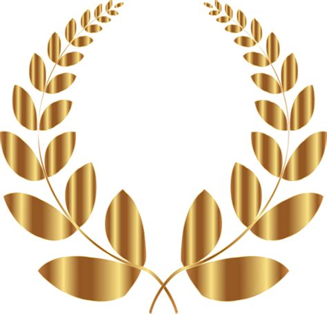 Gold Leaves Png Clip Art Library Library Laurel Wreath Bay Image
