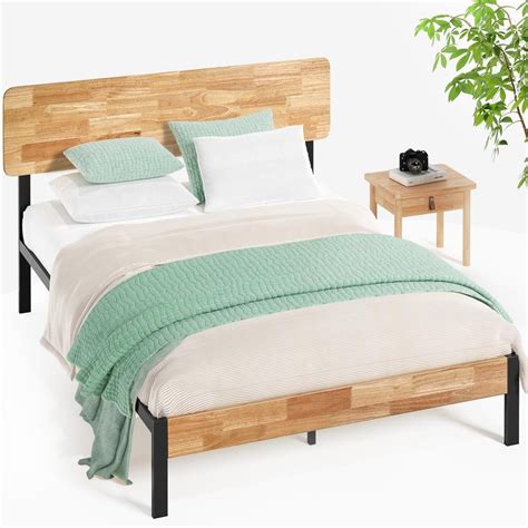 Zinus Olivia Metal And Wood Platform Bed Frame Twin Hd Hbpbb 14t The