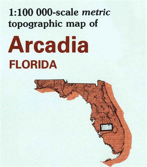1978 Topo Map of Arcadia Florida Quadrangle Lake Placid | Etsy
