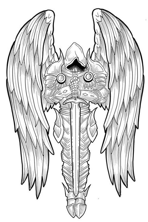 Angel Warrior Tattoo Warrior Tattoos Angel Tattoo Men Wings Tattoo