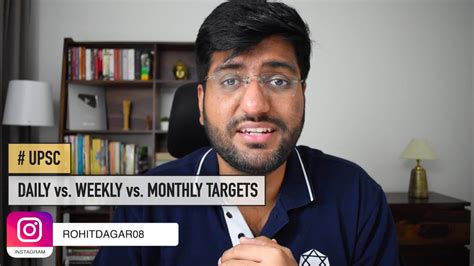 Beginners UPSC Daily Vs Weekly Vs Monthly Targets Strategy YouTube