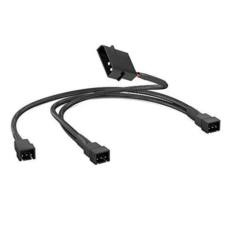Crj 4 Pin Molex To 3 X 3 Pin Pc Case Fan Sleeved Adapter Cable Buy
