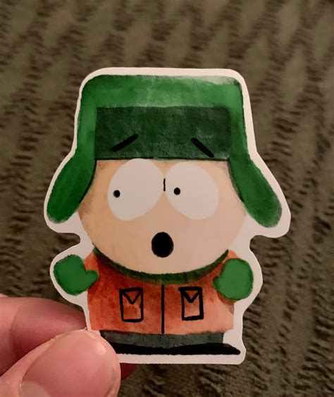 South Park Stickers Vinyl Funny Watercolor Style Etsy