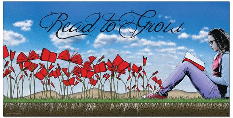 Read To Grow Literary Art Print Reading Motivational Poster Etsy