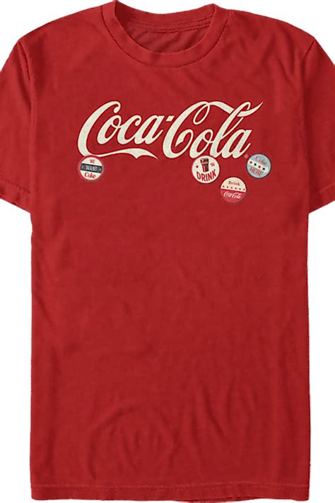 Coke Buttons Coca Cola T Shirt
