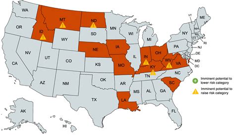 Second Period Anti Trans Legislative Risk Map