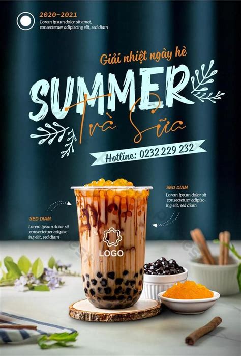 Milk Tea Poster In Summer Cooling Psd Free Download Pikbest Food