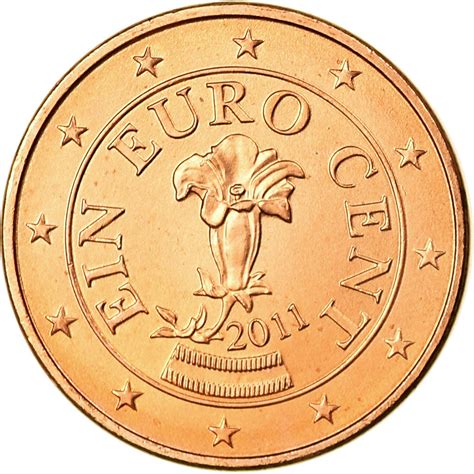 One Euro Cent 2011 Coin From Austria Online Coin Club