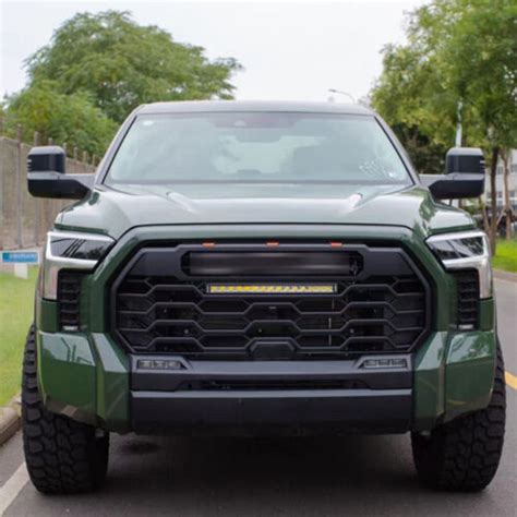2022 2023 TUNDRA Front Grille Matte Pro Design Mesh Bar Grille with W
