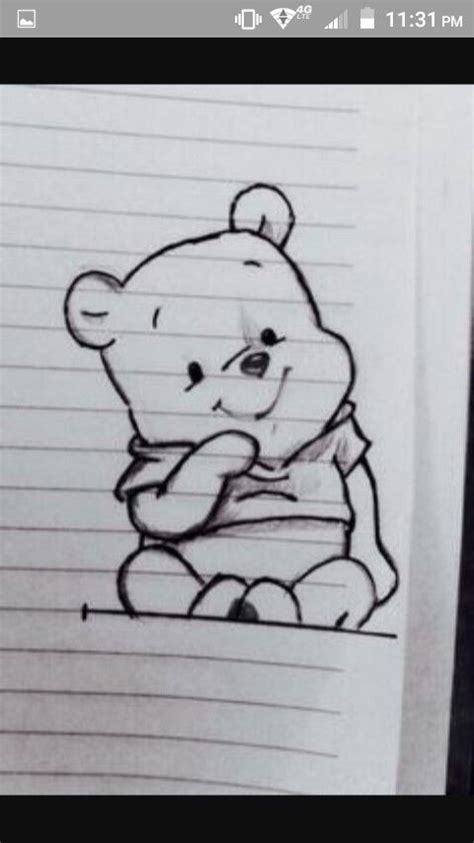 Buy winnie the pooh drawings and get the best deals at the lowest prices on ebay! Drawing of Baby Winnie the Pooh | Easy disney drawings, Drawings, Art drawings