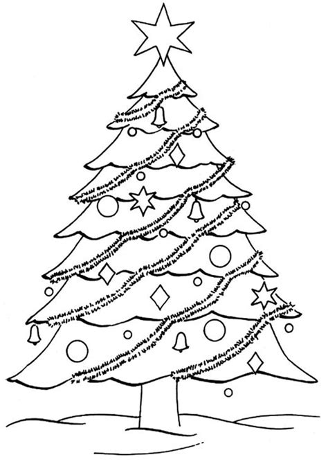 Free And Easy To Print Christmas Tree Coloring Pages Christmas Tree