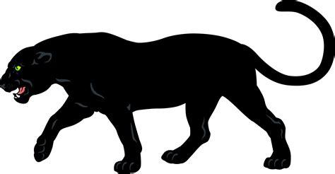 Cartoon Black Panther Animal Clipart Full Size Clipart 112199
