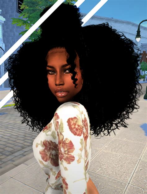 Sims 4 Black Girl Straight Hair Cc