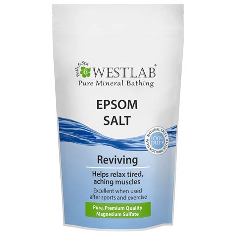 You should add approximately 2 cups of epsom salt to your warm bath. Westlab Epsom Bath Salt 1kg | Soap, Shower & Bath - B&M