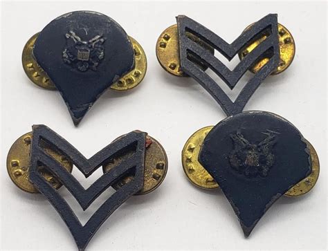 Sold Price 5 Vintage Military Lapel Pins June 4 0120 1200 Pm Edt