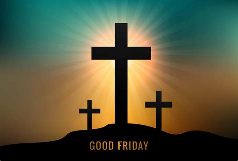 Greeting Card For Good Friday With Three Crosses Download Free