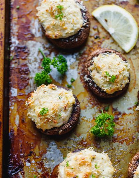 Low Carb Crab Stuffed Mushrooms Recipe Cooking Lsl