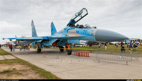 71 Ukraine Air Force Sukhoi Su 27ubm At Gdynia Babie Doły Oksywie