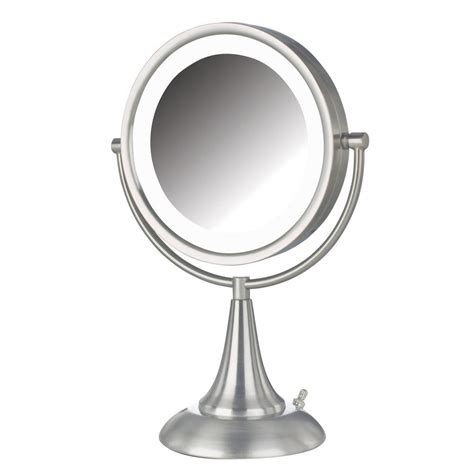1.geekhouse lighted vanity mirror hollywood mirror with lights. Jerdon 10 in. x 15 in. LED Lighted Table Mirror-HL8510NL ...