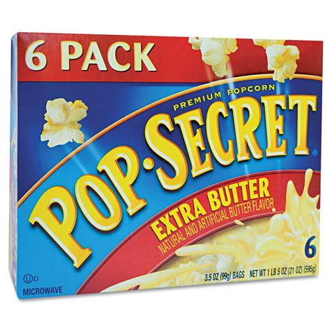 Pop Secret Butter Extra Popcorn Microwave 32oz Bags 6box