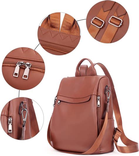 Telena Backpack Purse For Women Pu Leather Anti Theft