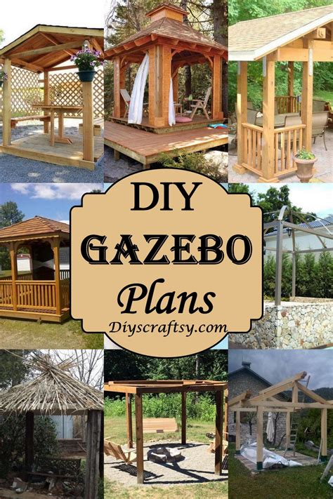 31 Diy Gazebo Plans You Can Build Free Diyscraftsy