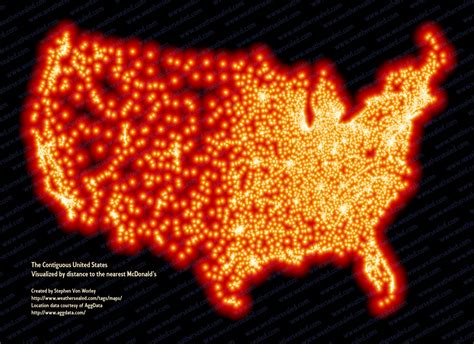 A Map Of Every Mcdonalds In The Us Huffpost