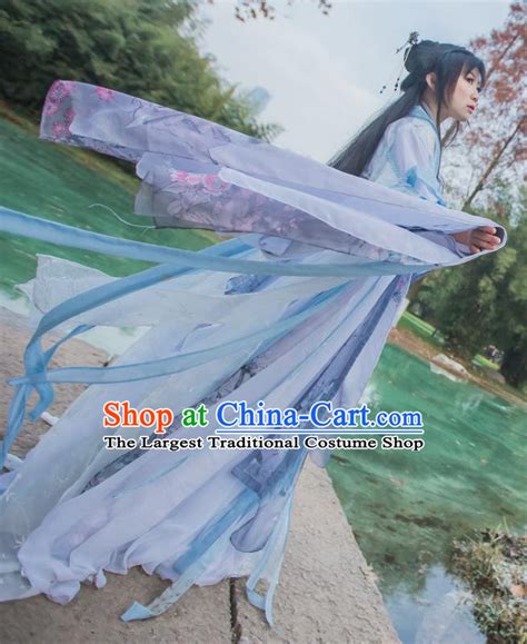 chinese ancient cosplay fairy princess white dress traditional hanfu