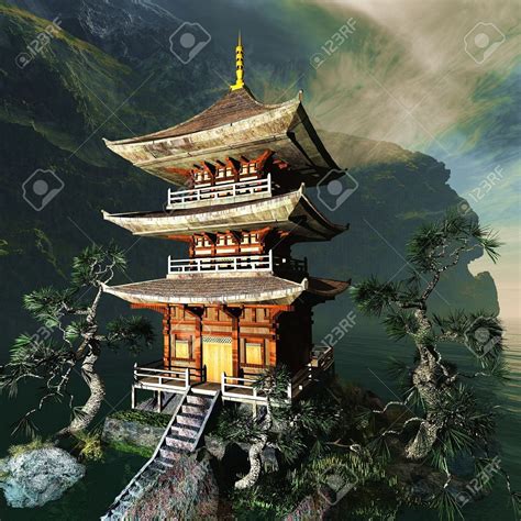 japanese temple in animes - Pesquisa Google | Japanese temple tattoo, Japanese temple, Japanese ...