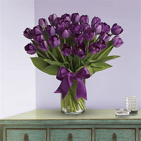 Passionate Purple Tulips A3710 Flower Delivery Flower Shop
