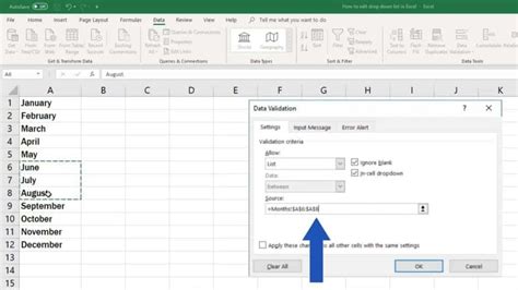 Drop Down List In Excel Infologix