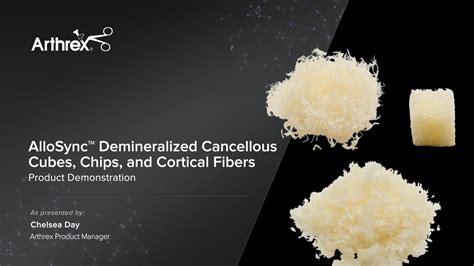 Arthrex Allosync Demineralized Cancellous Cubes Chips And Cortical