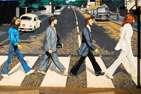 Beatles Walking A Beatles Wall Painting In Virginia Beach Joey