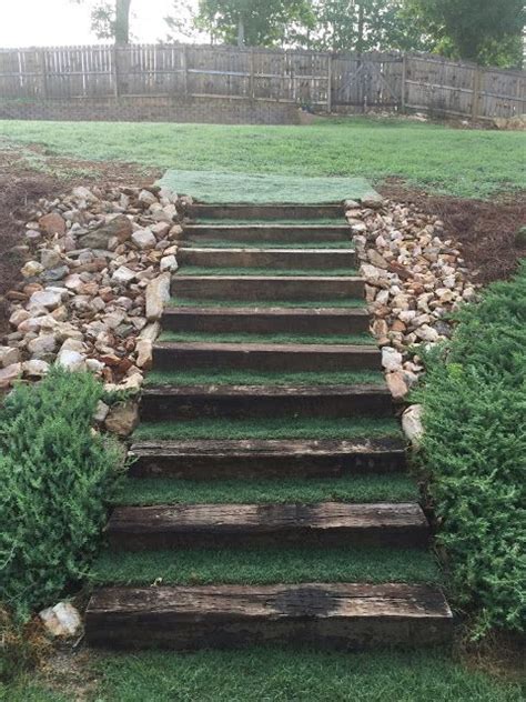 Okay, you can use them for inspiration. outdoor stairs update | Garden stairs, Landscape stairs ...