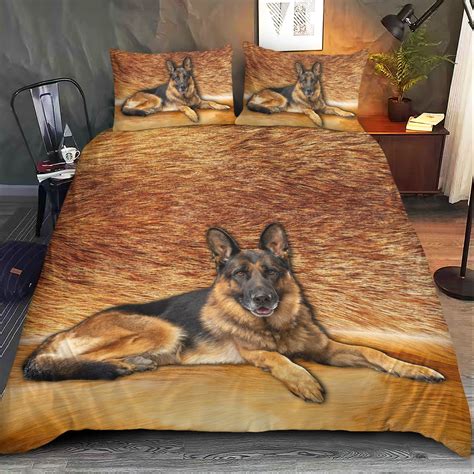 German Shepherd Bed Set Bedding Set Bedroom Sets Bed Sheets Twin Full