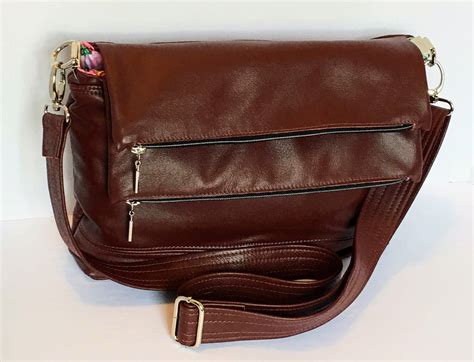 All Leather Double Flip Shoulder Bag With Emmaline Hardware Sheila