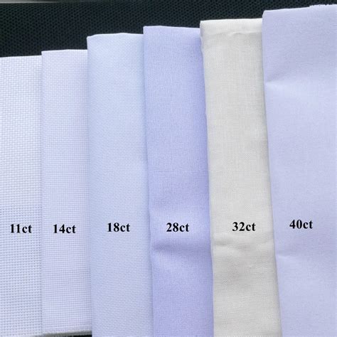 Aida cloth 14ct 18ct 28ct 40ct cross stitch fabric canvas small grid