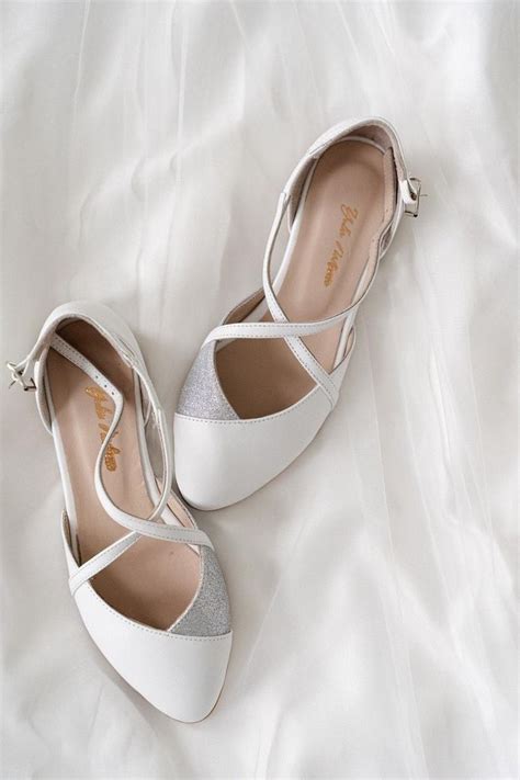 Wedding Shoes White Wedding Shoes Bridal Ballet Flats Etsy Bridal