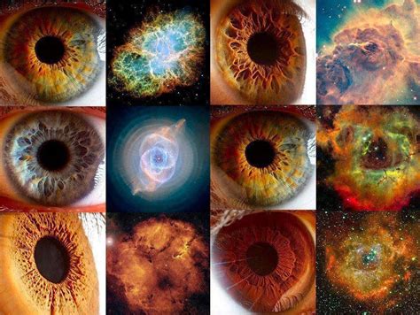 Space Eyes Human Eye Patterns In Nature Galaxies