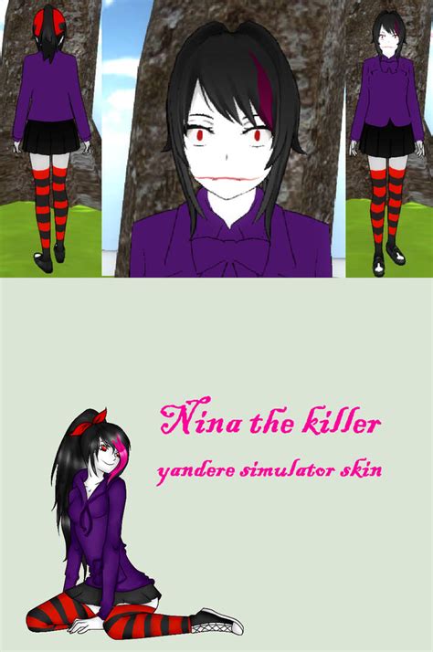 Nina The Killer Yandere Simulator Skin By Vanessa Sana Doodles On