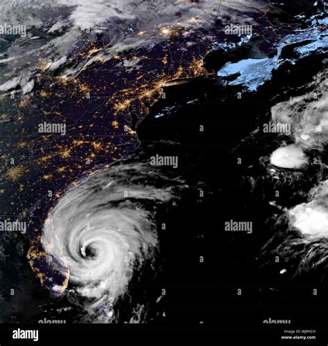 The Noaa Goes 16 Satellite Showing A Night View Of Catastrophic