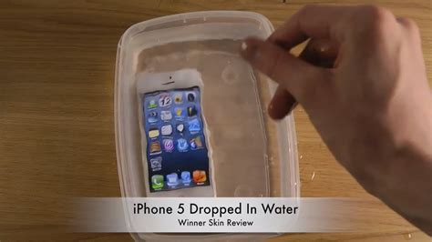 IPhone Dropped In Water Winner Skin Review YouTube