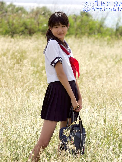 Shihono Ryo Shihono Ryou Highres Girl Asian Photo Medium School Uniform Serafuku Solo