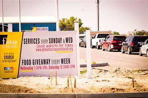 To 2 p.m., hotel revival will be giving away free produce donated by coastal sunbelt produce and hungry harvest as well as lunches of fish and chips provided by the hotel's. Food Ministry | Fountain of Living Waters - Phelan ...